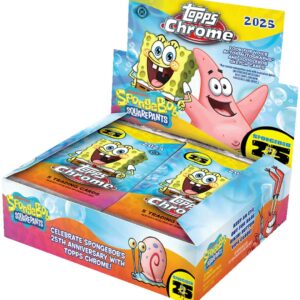 2025 Topps Chrome Spongebob Squarepants 25th Anniversary Hobby Box
