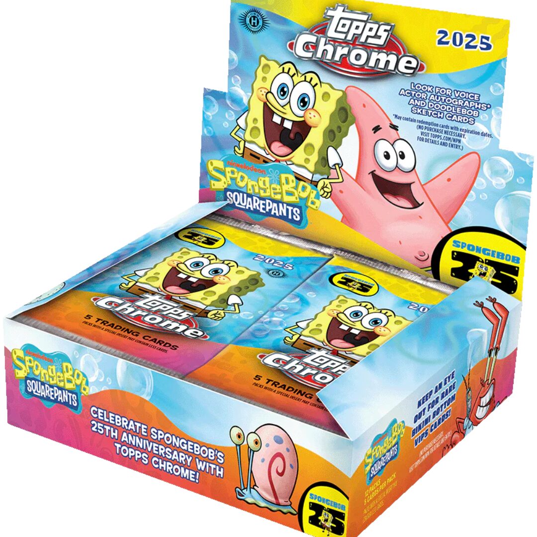 2025 Topps Chrome Spongebob Squarepants 25th Anniversary Hobby Box